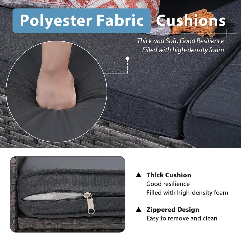 Conjunto de Móveis para Pátio  - Outdoor Furniture Loveseat avaliação e preço