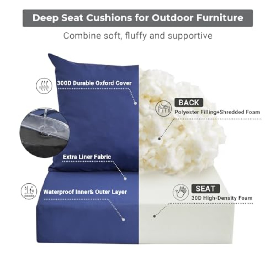 Almofadas para Móveis de Jardi - Outdoor Furniture Cushions 24 X 24 avaliação e preço