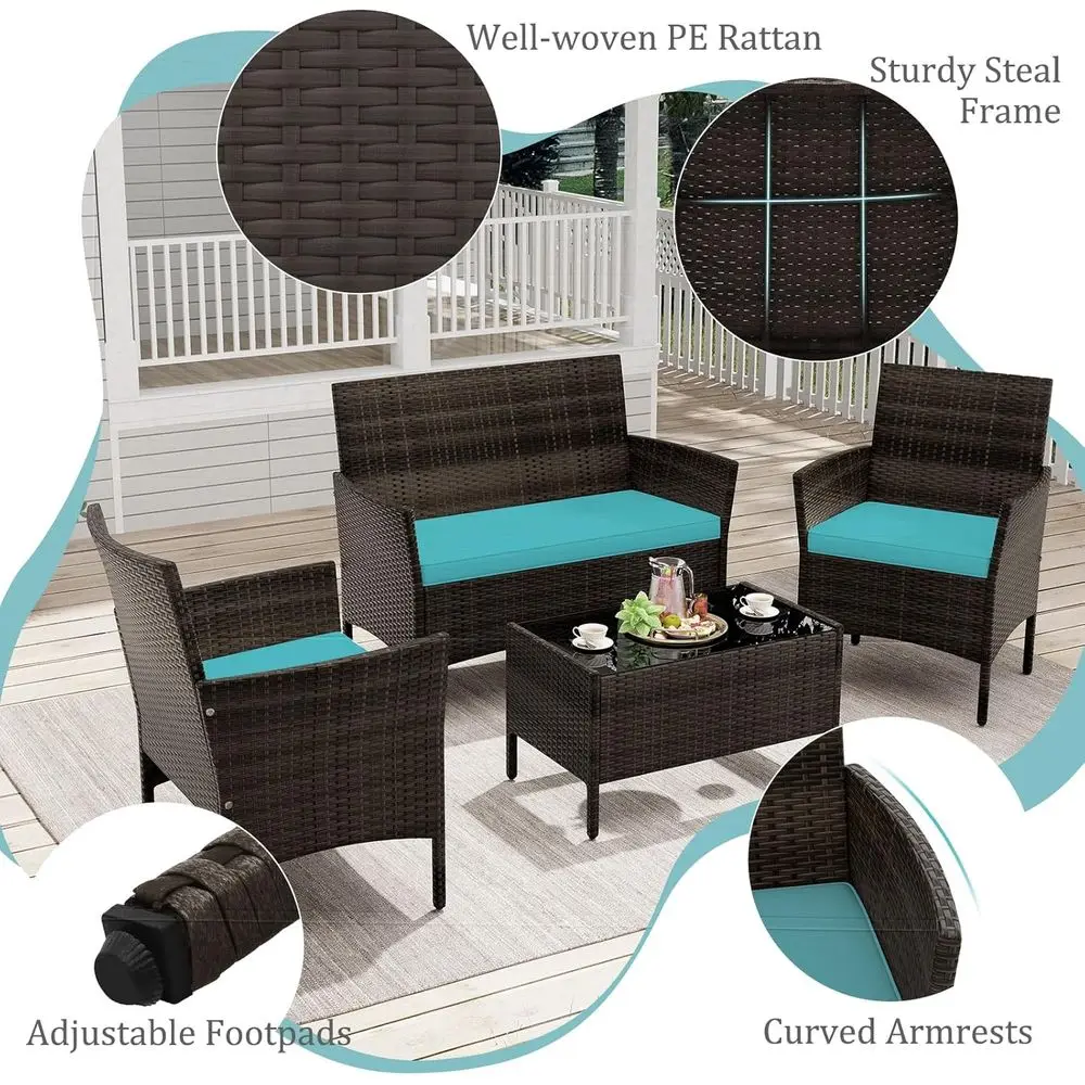 Conjunto de Móveis para Pátio  - Outdoor Furniture Loveseat avaliação e preço