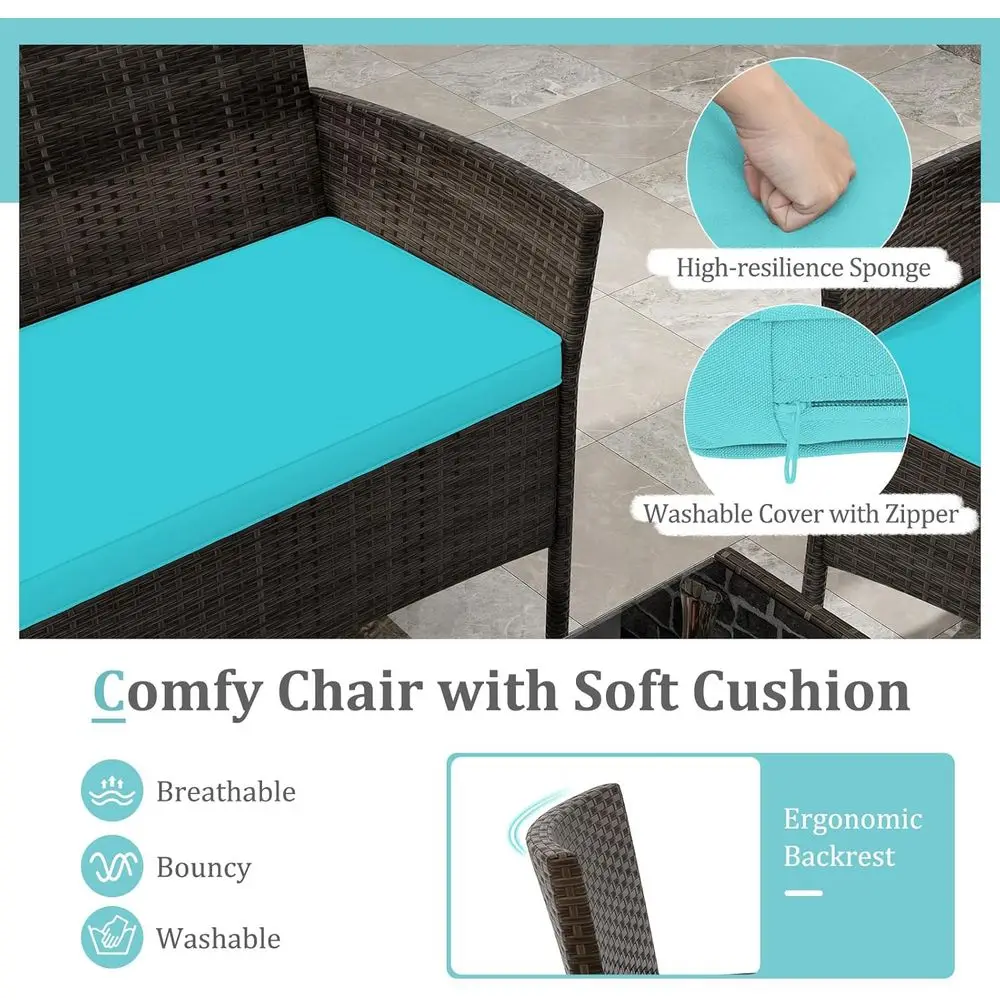 Conjunto de Móveis para Pátio  - Outdoor Furniture Loveseat avaliação e preço