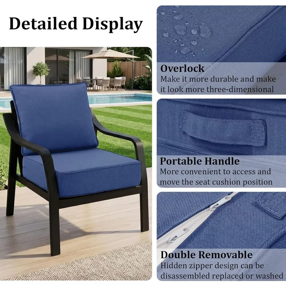 6 Almofadas Grossas para Cadei - Outdoor Furniture Cushions 24 X 24 avaliação e preço